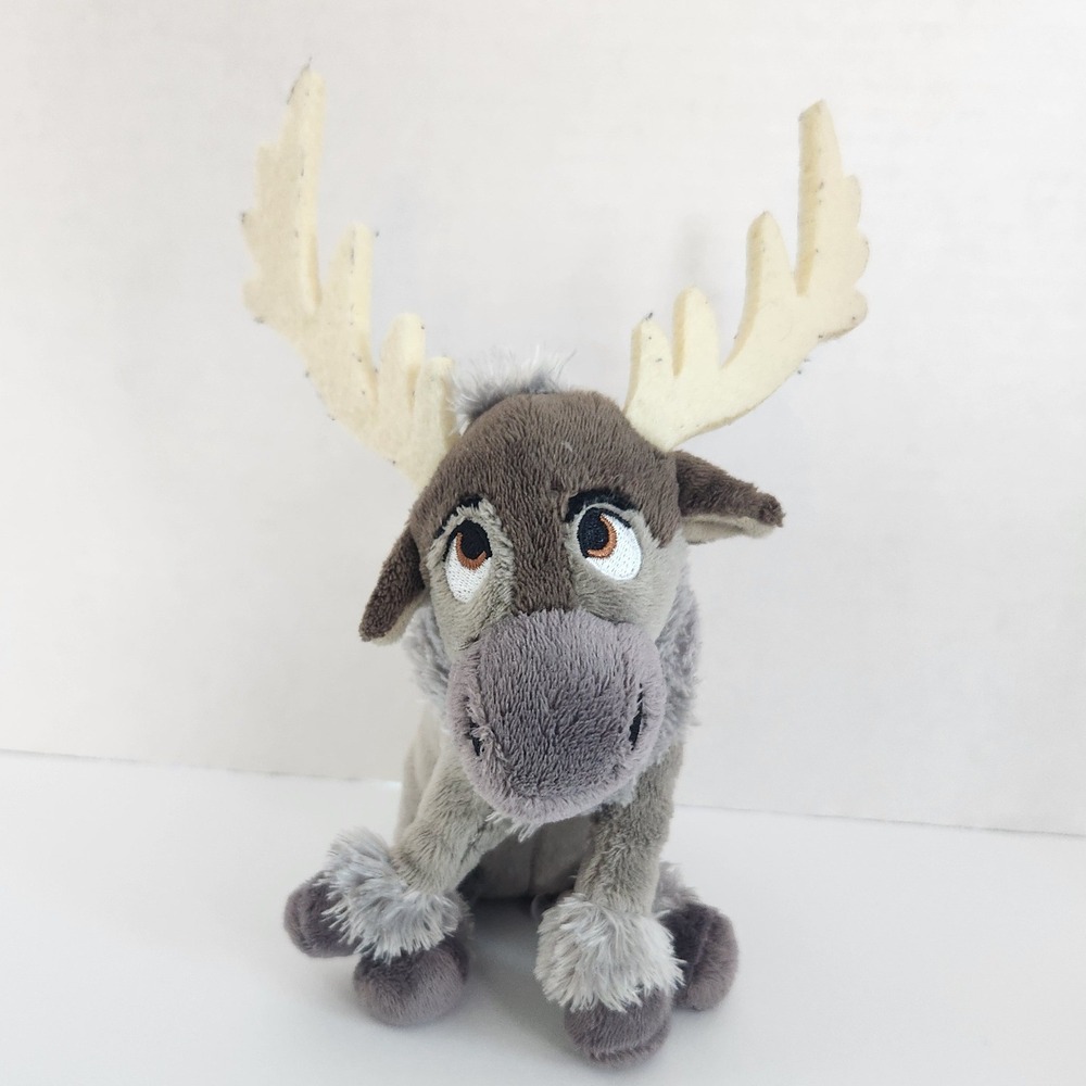 Ty Sparkle Disney Frozen Sven Reindeer Plush Stuffed Animal Grey 8.5 Inch